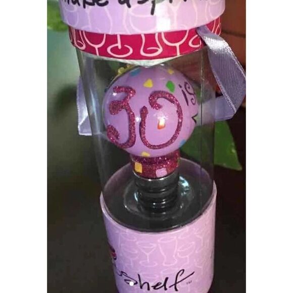 NEW IN BOX- Top Shelf 30ish Wine Stopper - Picture 3 of 6